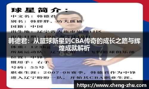 韩德君：从篮球新星到CBA传奇的成长之路与辉煌成就解析